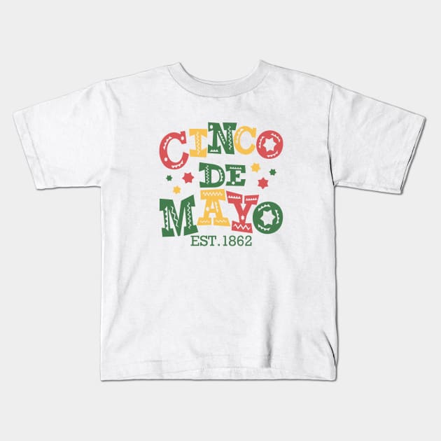 Cinco de Mayo Kids T-Shirt by Yule